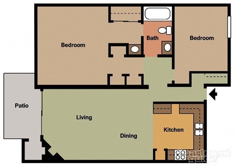 a floor plan of a house